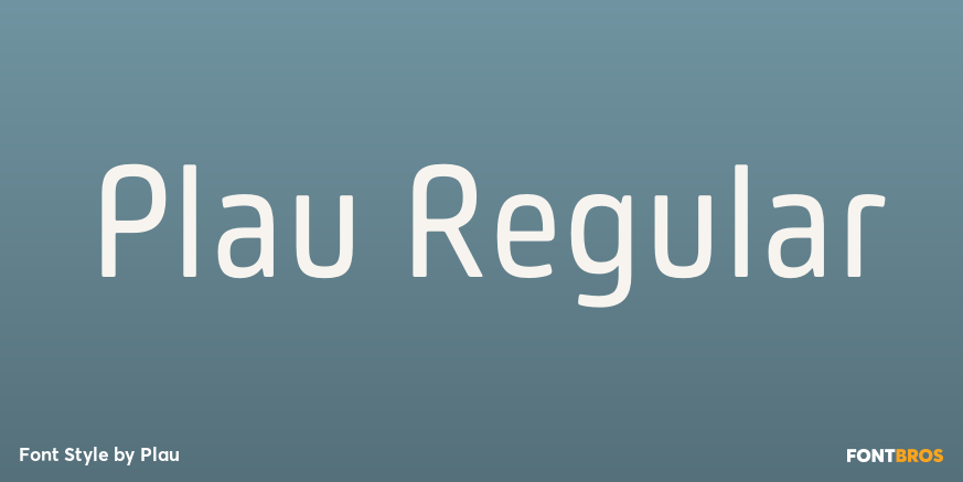 Plau Regular Font Poster #1