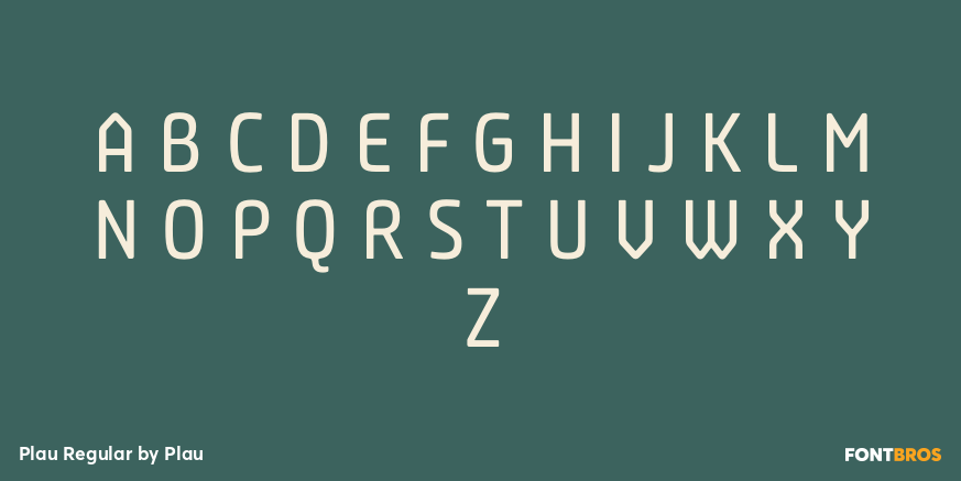 Plau Regular Font Poster #2