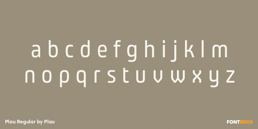 Plau Regular Font Poster #3