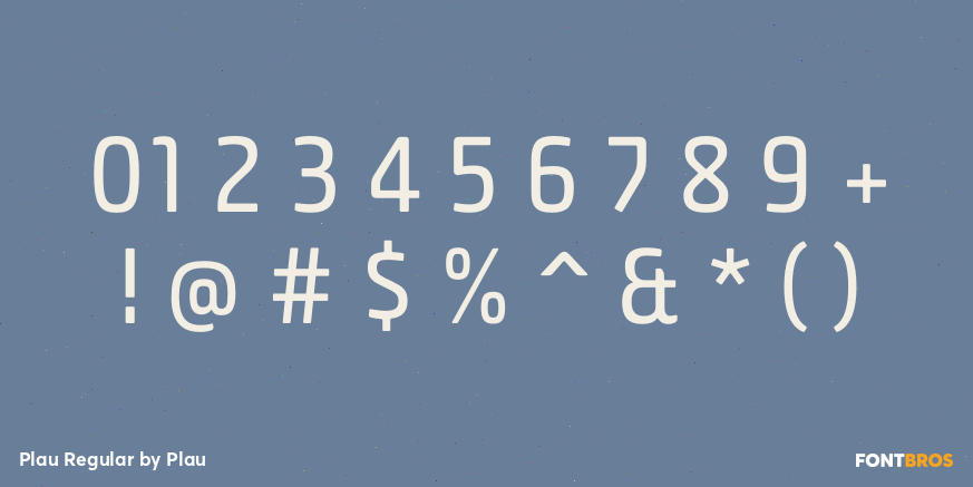 Plau Regular Font Poster #4