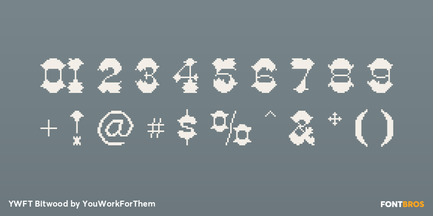 YWFT Bitwood Font Poster #4