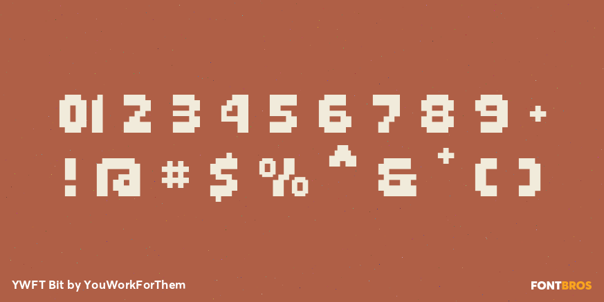 YWFT Bit Font Poster #4