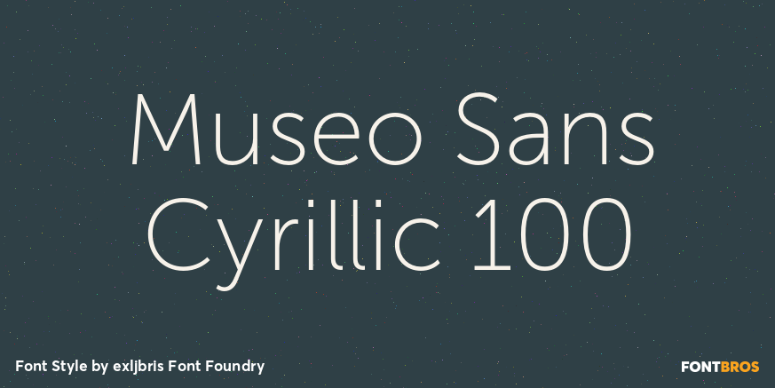 Museo Sans Cyrillic 100 Font Poster #1