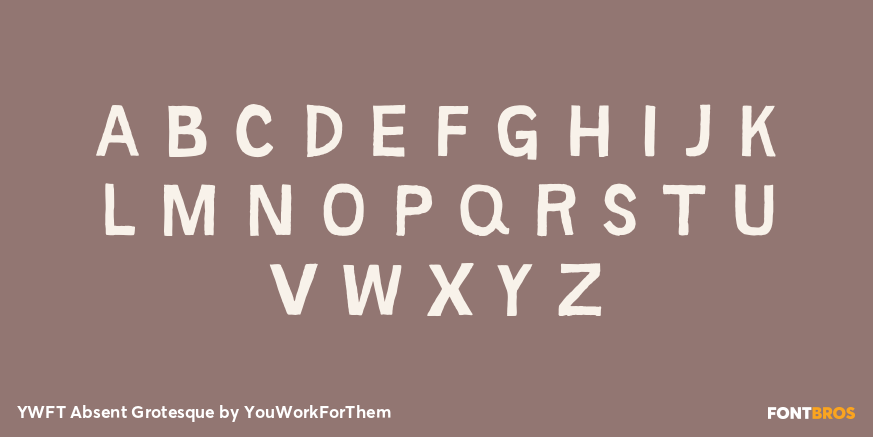 YWFT Absent Grotesque Font Poster #1