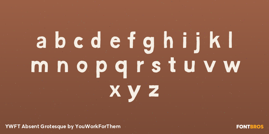 YWFT Absent Grotesque Font Poster #1