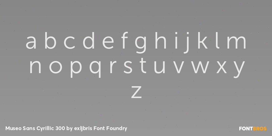 Museo Sans Cyrillic 300 Font Poster #3