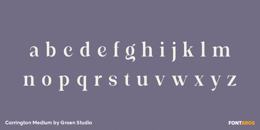 Carrington Medium Font Poster #3