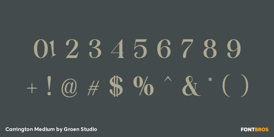 Carrington Medium Font Poster #4