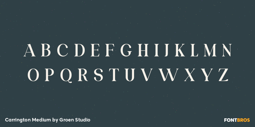Carrington Medium Font Poster #2