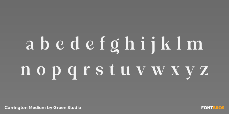 Carrington Medium Font Poster #3
