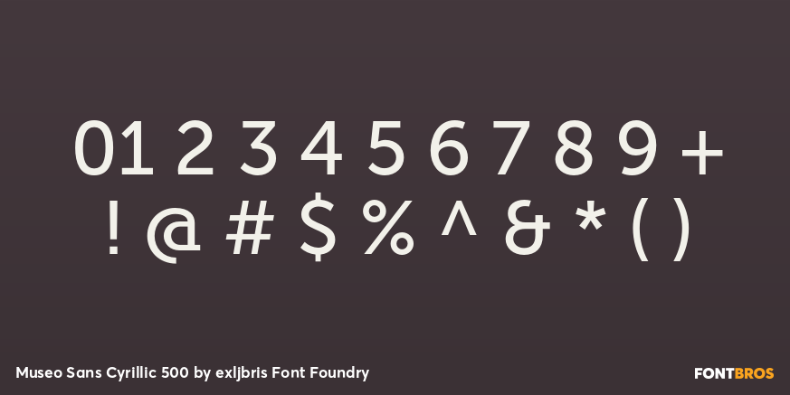 Museo Sans Cyrillic 500 Font Poster #4