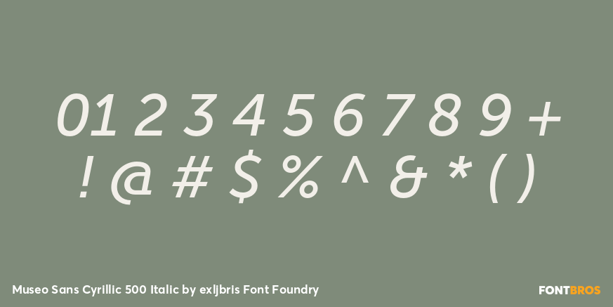 Museo Sans Cyrillic 500 Italic Font Poster #1