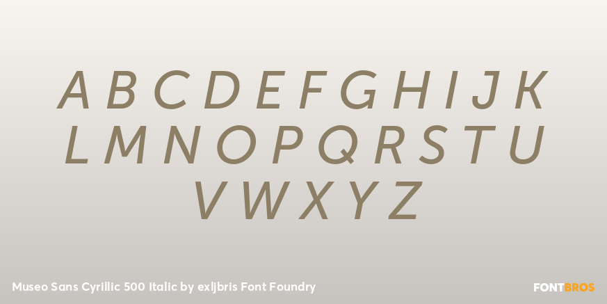 Museo Sans Cyrillic 500 Italic Font Poster #1