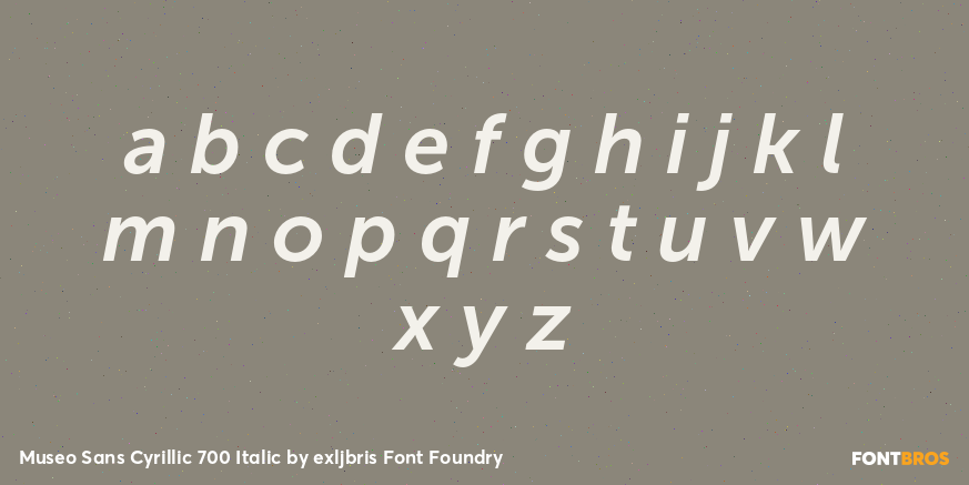 Museo Sans Cyrillic 700 Italic Font Poster #3