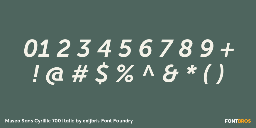 Museo Sans Cyrillic 700 Italic Font Poster #4