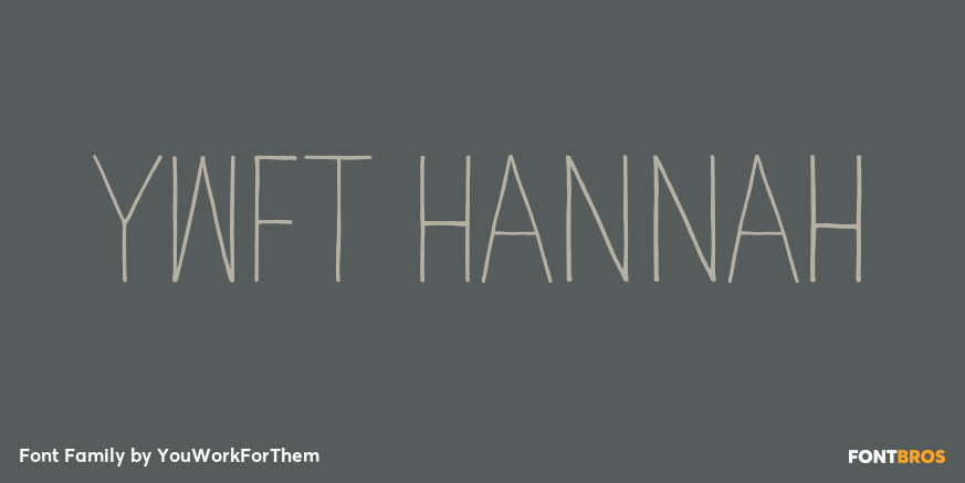 YWFT Hannah Font Poster #1