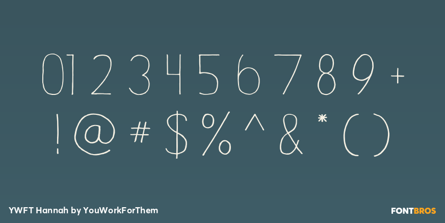 YWFT Hannah Font Poster #1