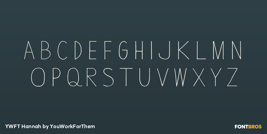 YWFT Hannah Font Poster #3