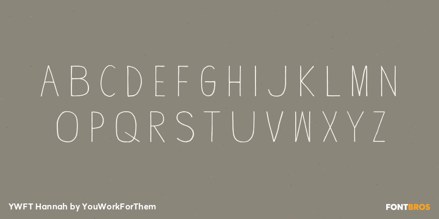 YWFT Hannah Font Poster #1