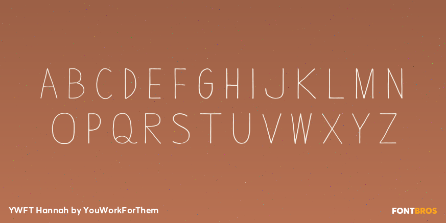 YWFT Hannah Font Poster #1