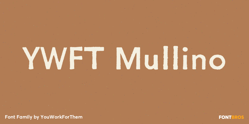 YWFT Mullino Font Poster #1