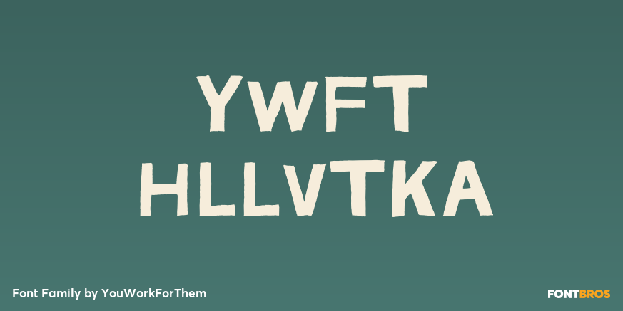 YWFT HLLVTKA Font Poster #1