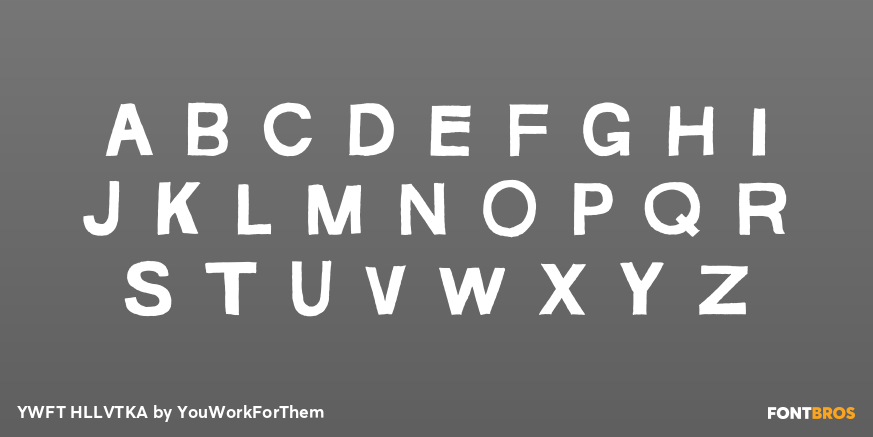 YWFT HLLVTKA Font Poster #2