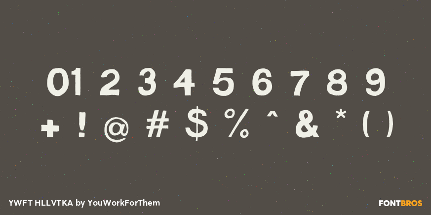 YWFT HLLVTKA Font Poster #4