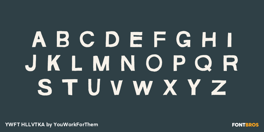 YWFT HLLVTKA Font Poster #1