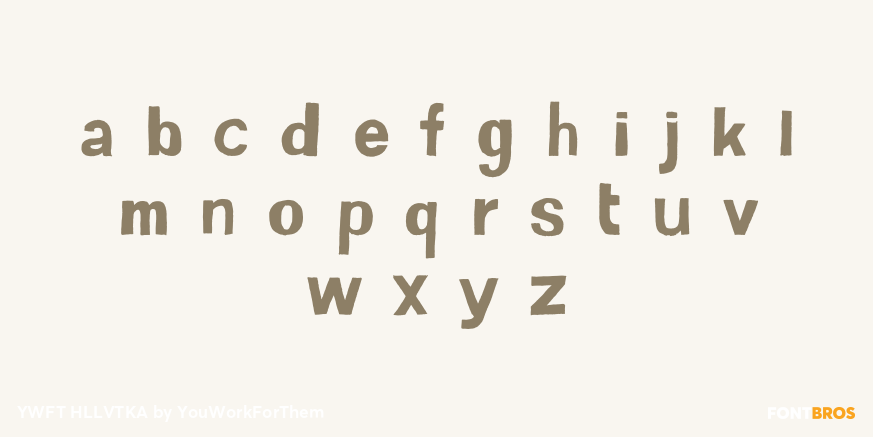 YWFT HLLVTKA Font Poster #1