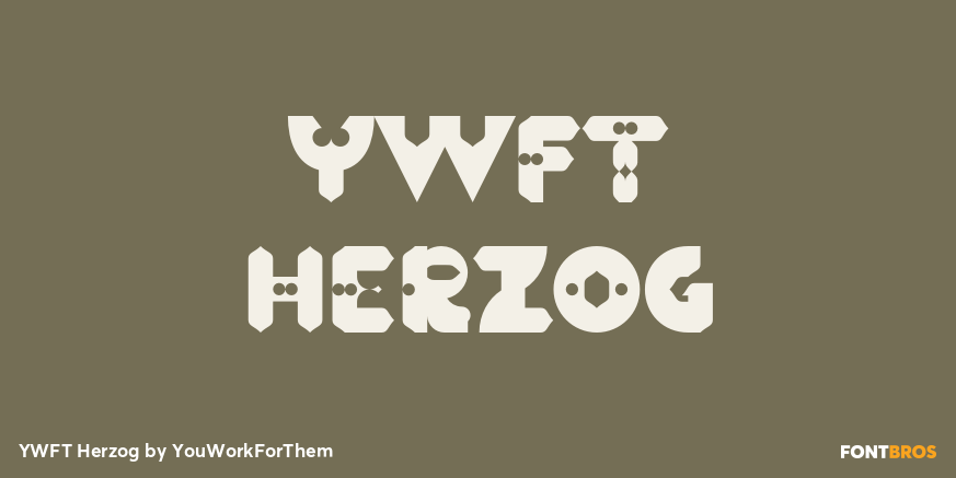 YWFT Herzog Font Poster #1