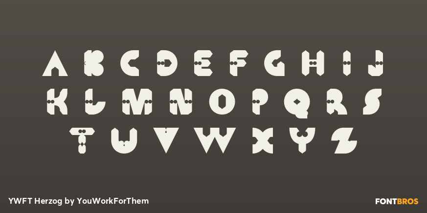 YWFT Herzog Font Poster #2