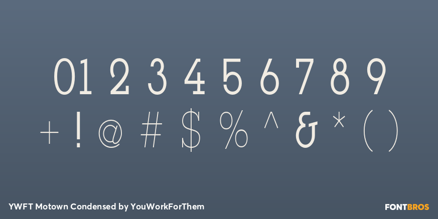 YWFT Motown Condensed Font Poster #4
