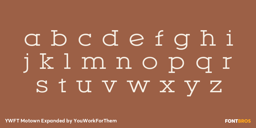 YWFT Motown Expanded Font Poster #3