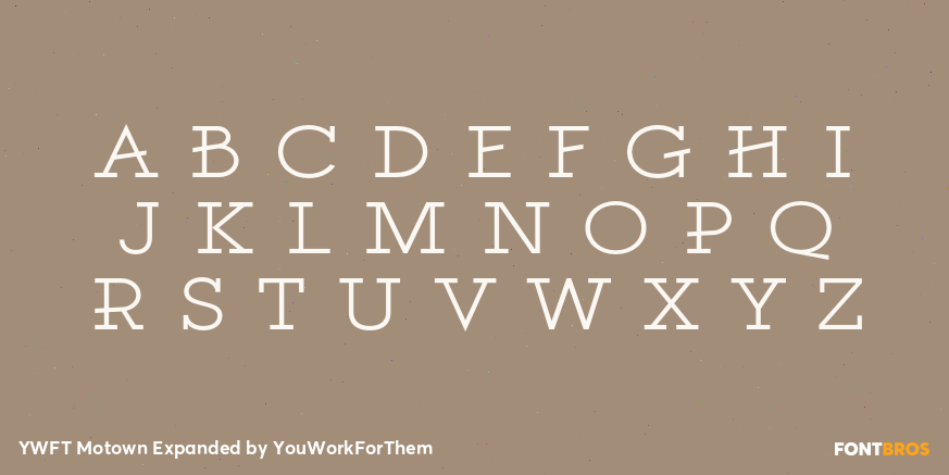 YWFT Motown Expanded Font Poster #1