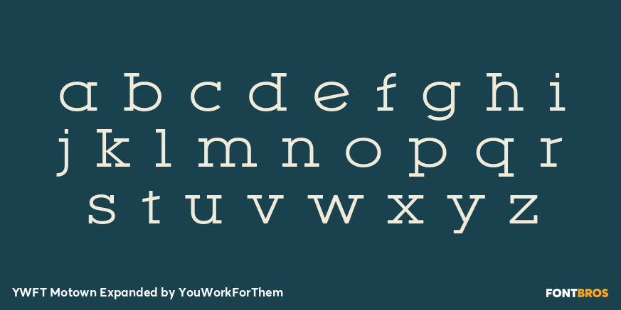 YWFT Motown Expanded Font Poster #1