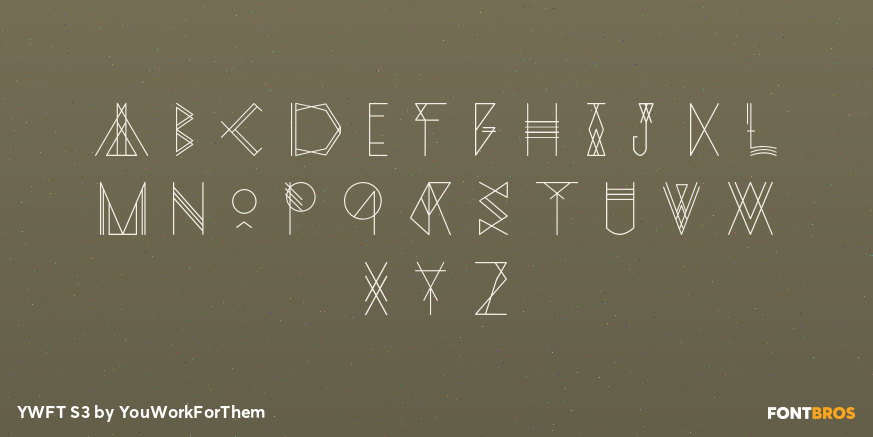 YWFT S3 Font Poster #2