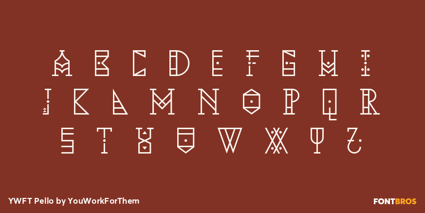 YWFT Pello Font Poster #2