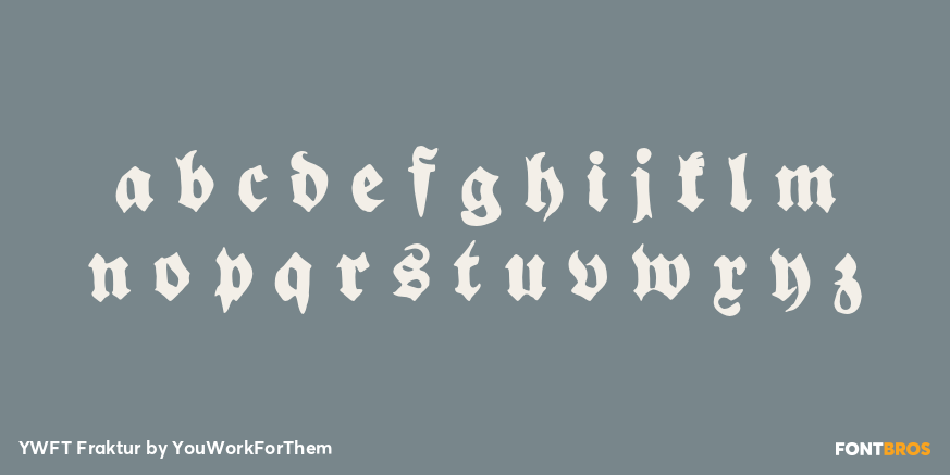 YWFT Fraktur Font Poster #3