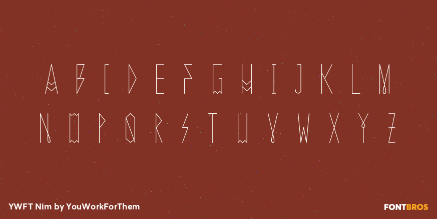 YWFT Nim Font Poster #2