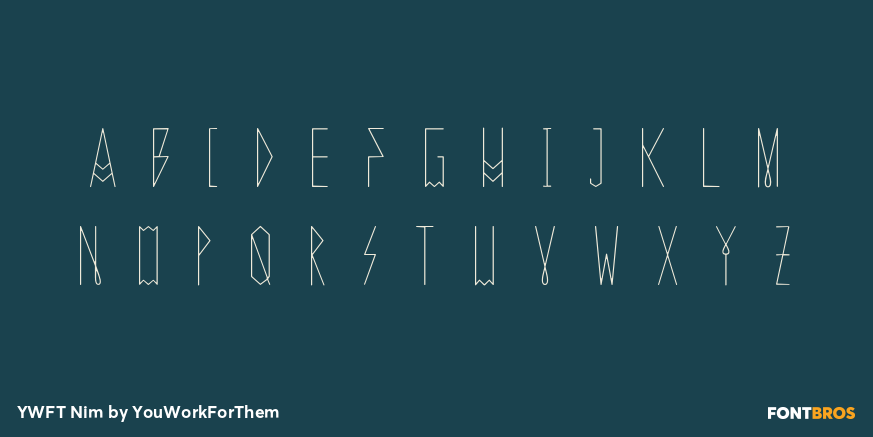 YWFT Nim Font Poster #1