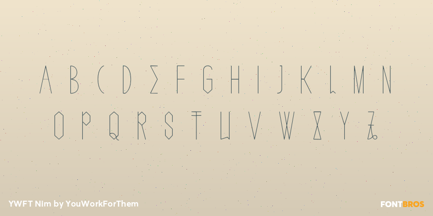 YWFT Nim Font Poster #1