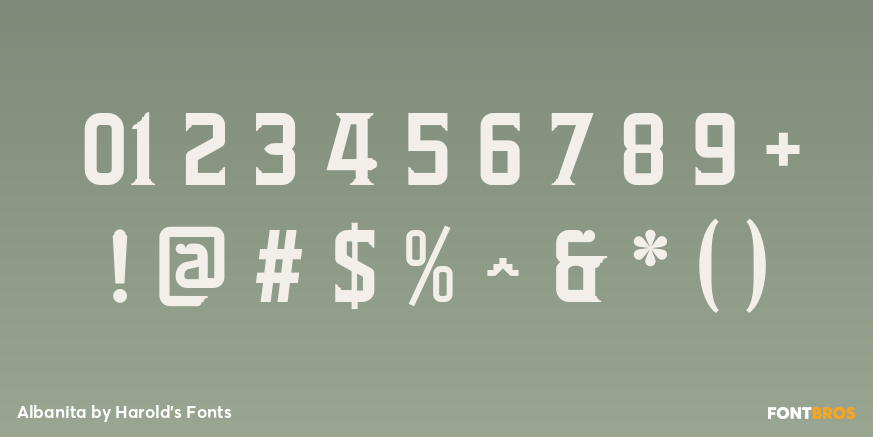 Albanita Font Poster #1