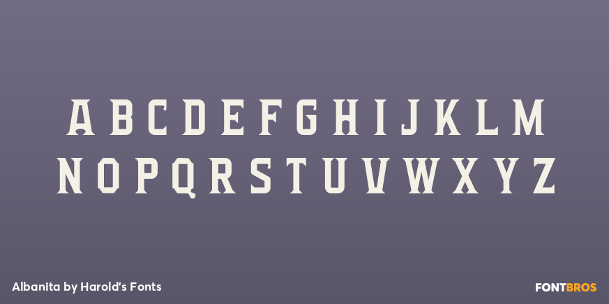 Albanita Font Poster #2