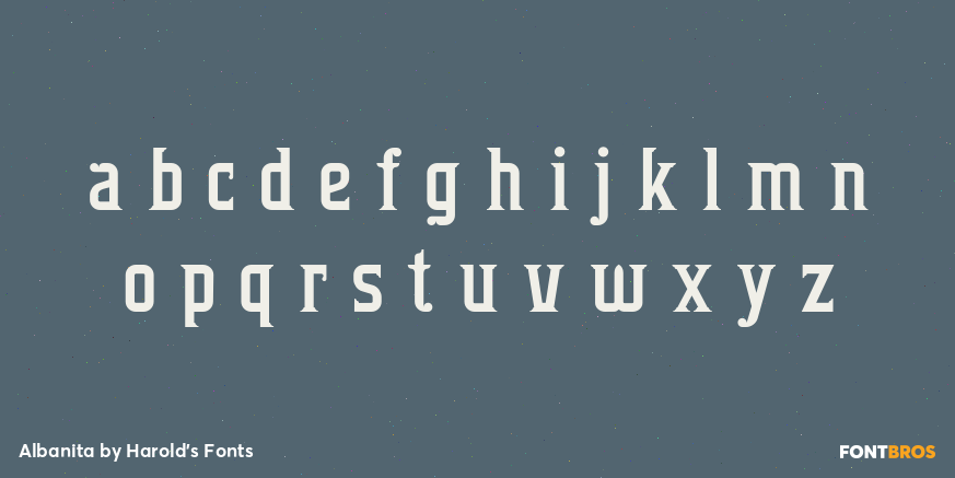 Albanita Font Poster #3