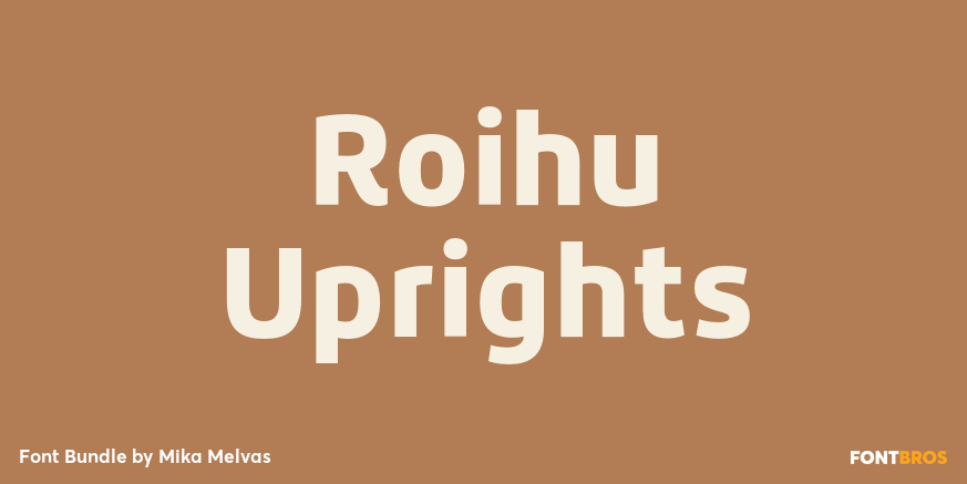 Roihu Uprights Font Poster #1