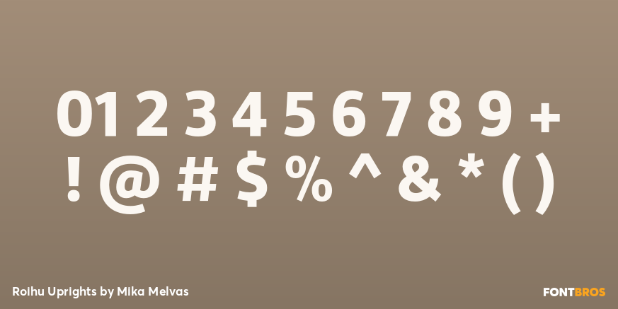 Roihu Uprights Font Poster #1