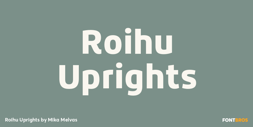Roihu Uprights Font Poster #1