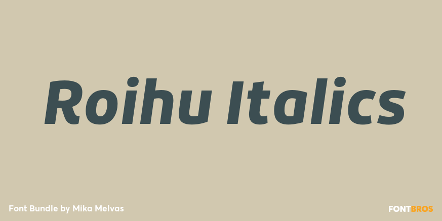 Roihu Italics Font Poster #1