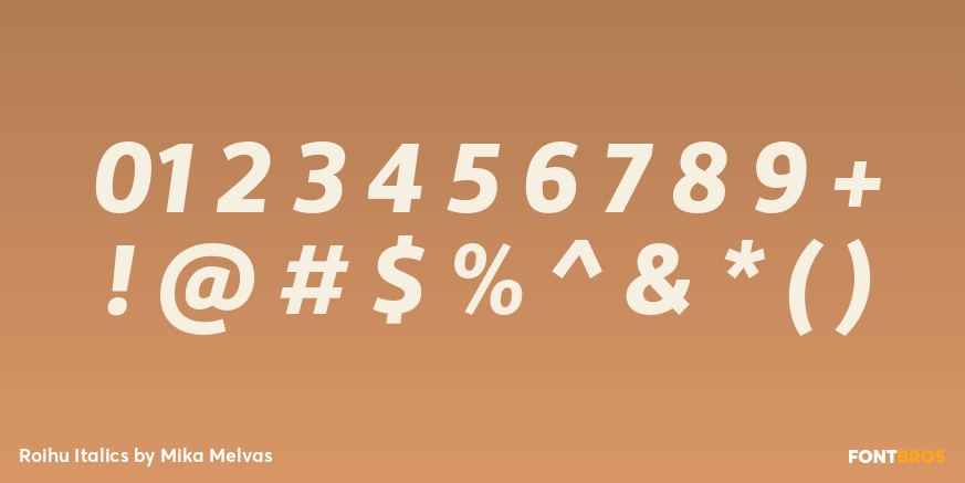 Roihu Italics Font Poster #1